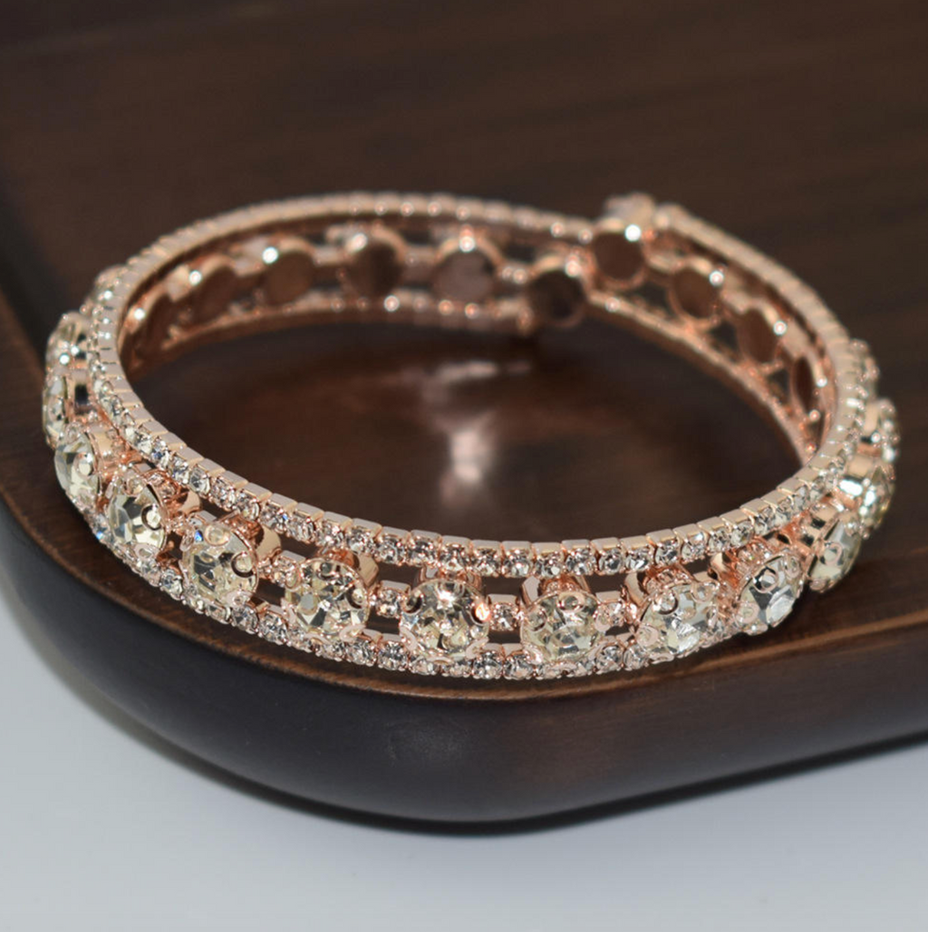 Sparkly Full-Stone Crystal Bangle Bracelet