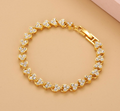 Simple Crystal Gemstone Zircon Bracelet for Women