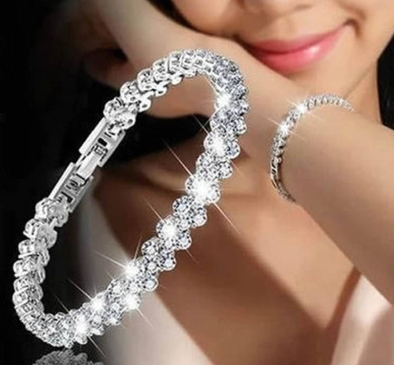 Simple Crystal Gemstone Zircon Bracelet for Women