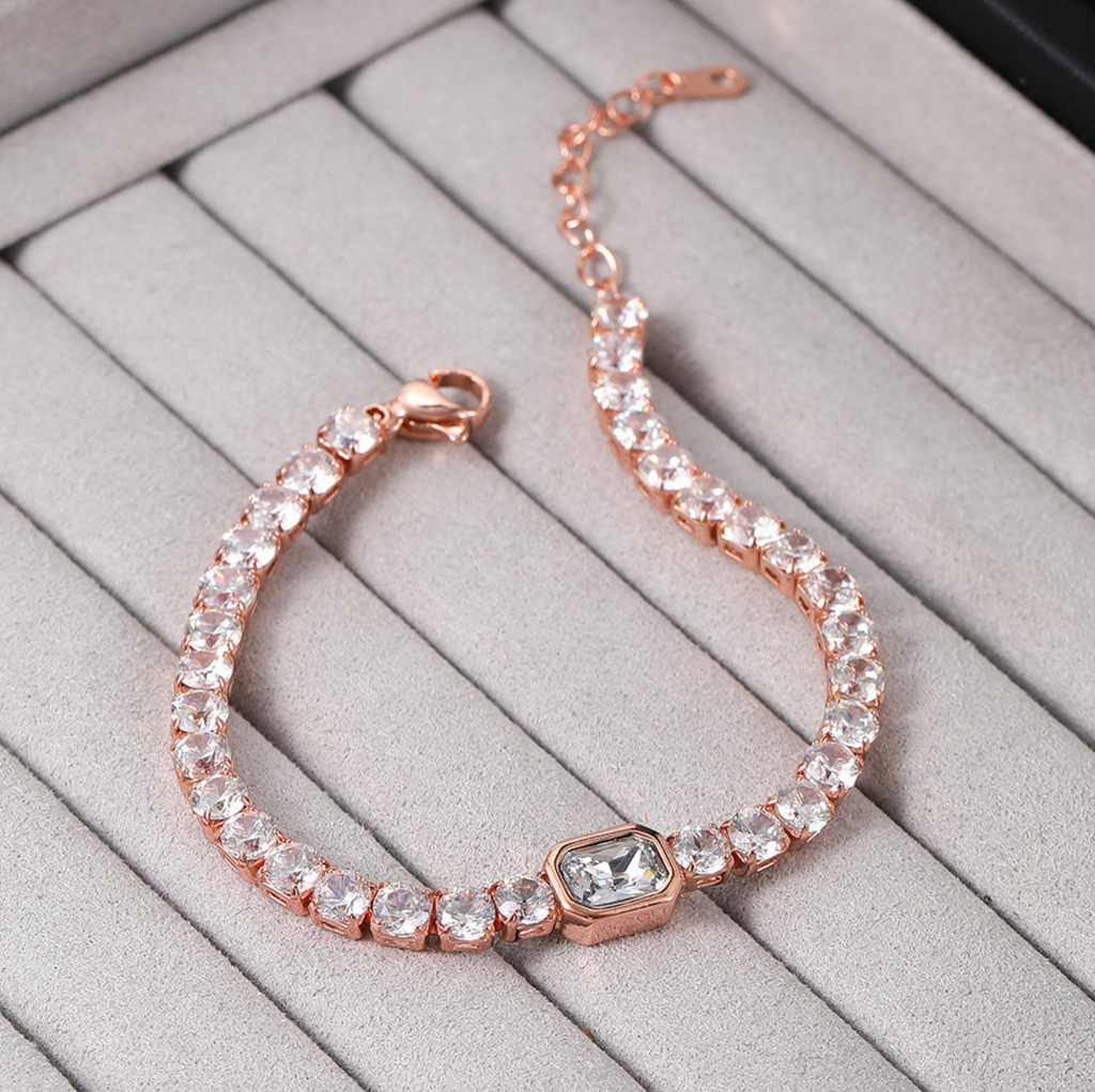 Korean Fashion Multicolor Zircon Tennis Bracelet
