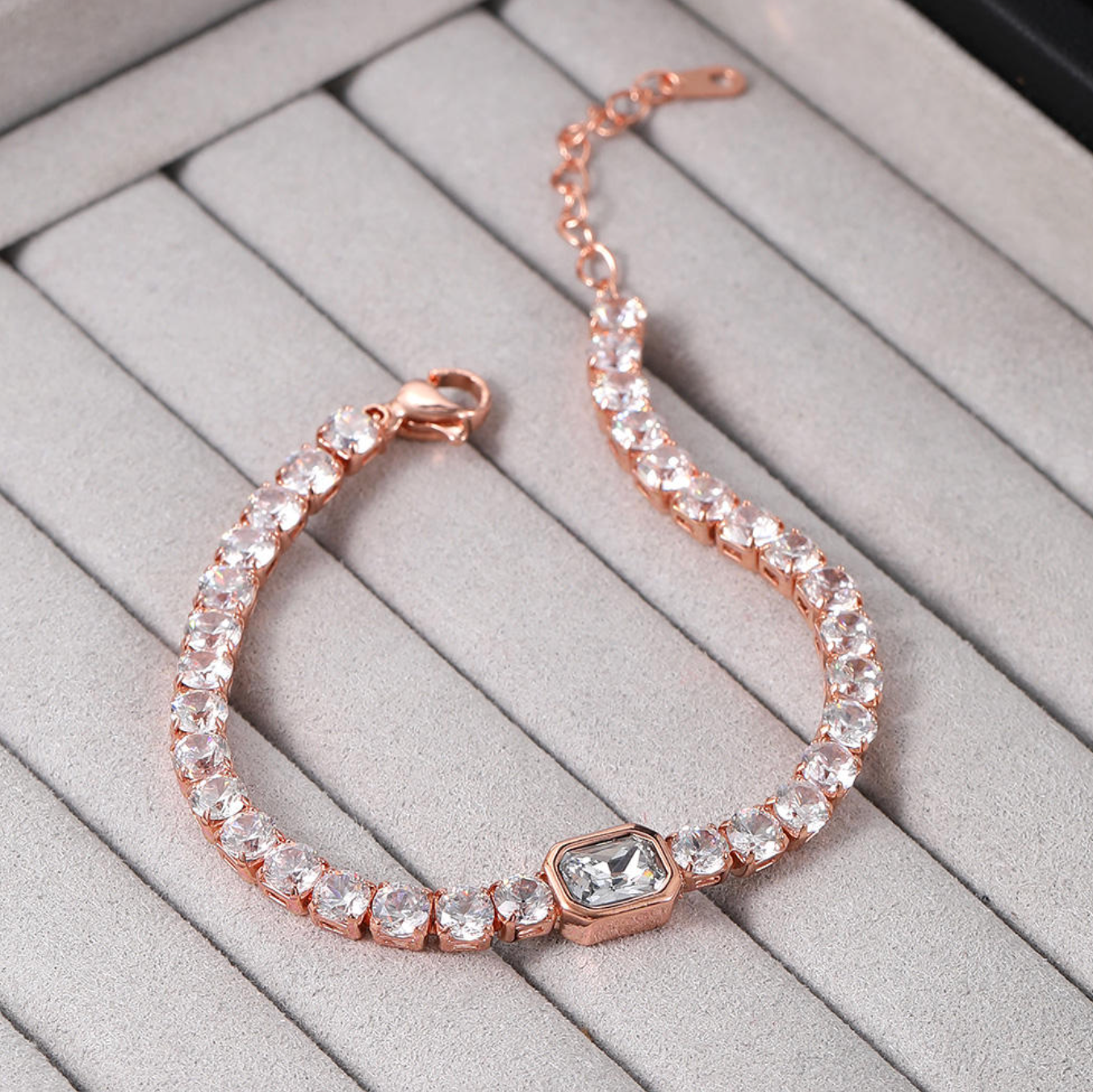 Korean Fashion Multicolor Zircon Tennis Bracelet