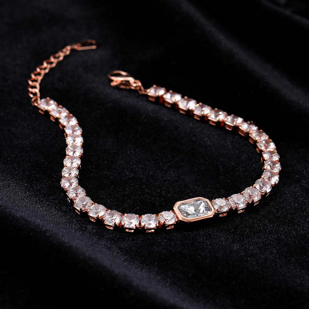 Korean Fashion Multicolor Zircon Tennis Bracelet
