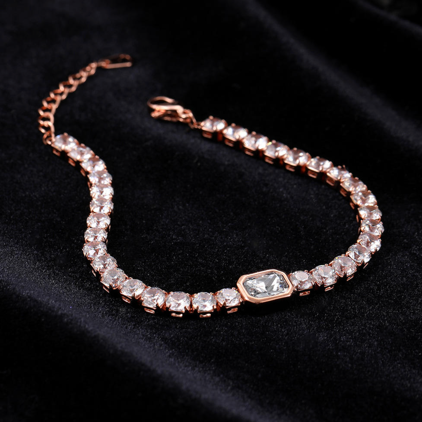 Korean Fashion Multicolor Zircon Tennis Bracelet