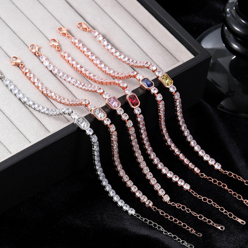Korean Fashion Multicolor Zircon Tennis Bracelet