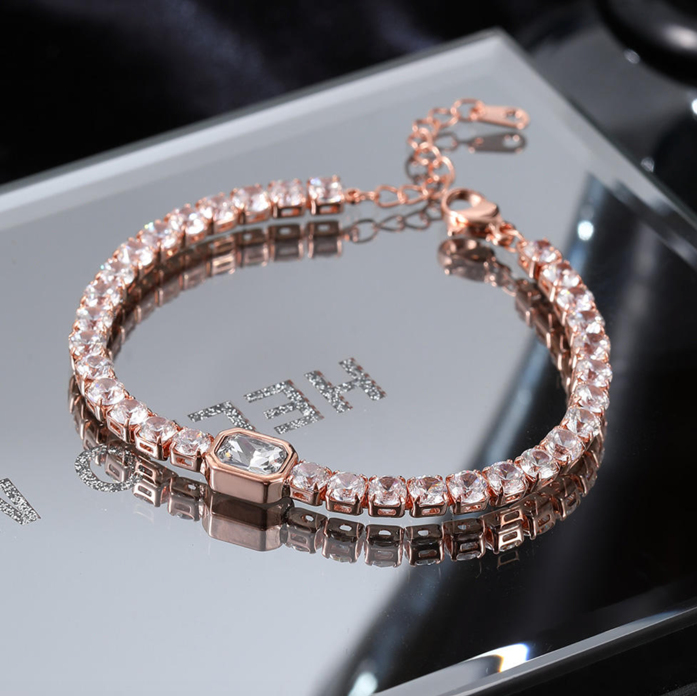 Korean Fashion Multicolor Zircon Tennis Bracelet