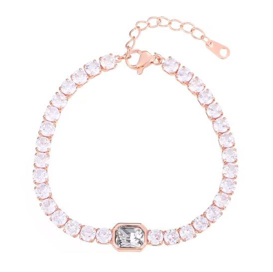 Korean Fashion Multicolor Zircon Tennis Bracelet