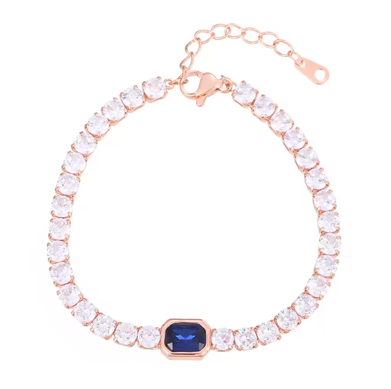 Korean Fashion Multicolor Zircon Tennis Bracelet
