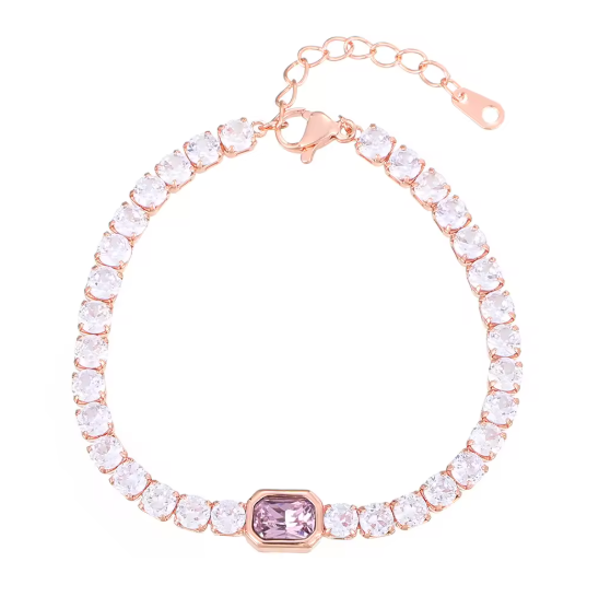 Korean Fashion Multicolor Zircon Tennis Bracelet